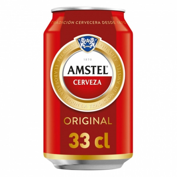 Amstel Latas 33 cl. Pack x24uds