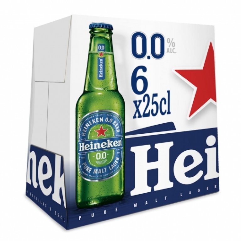 Heineken Sin 0,0 25 cl. Pack x24uds
