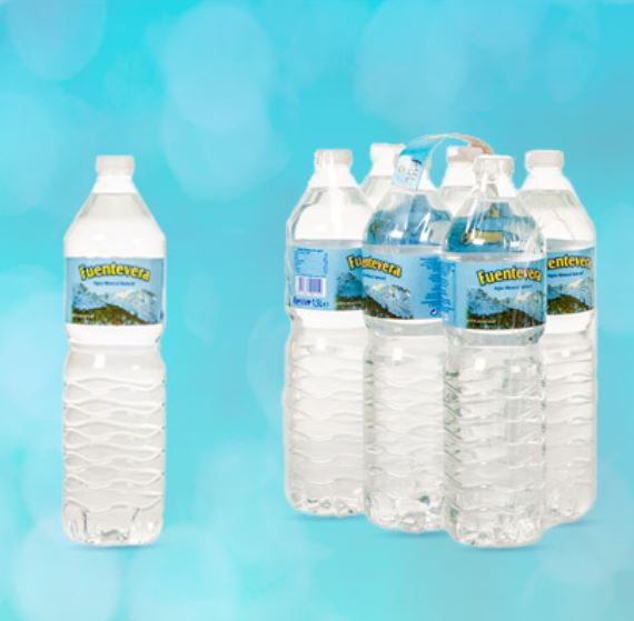 Agua mineral natural SOUSAS, botella 1,5 litros